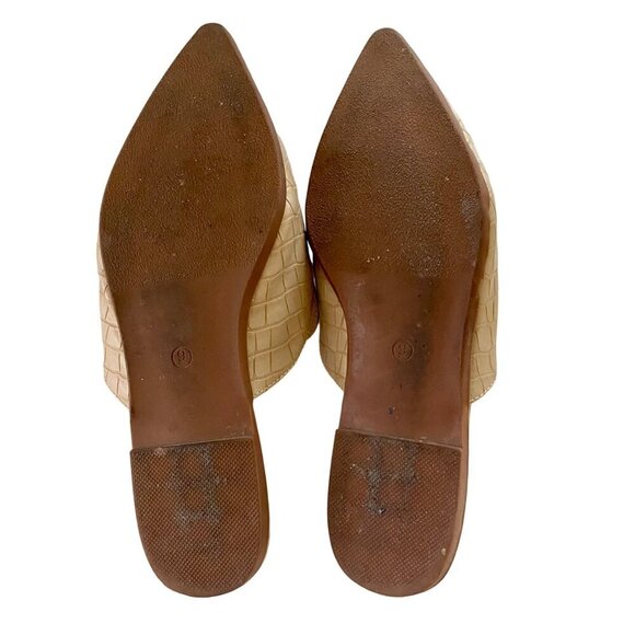 Tilocow Chain Backless Flat Mules Comfortable Slides Women's Size 9 - Picture 7 of 7